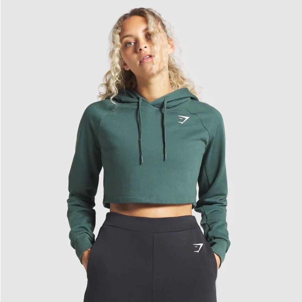 GYMSHARK - training cropped top hoodie